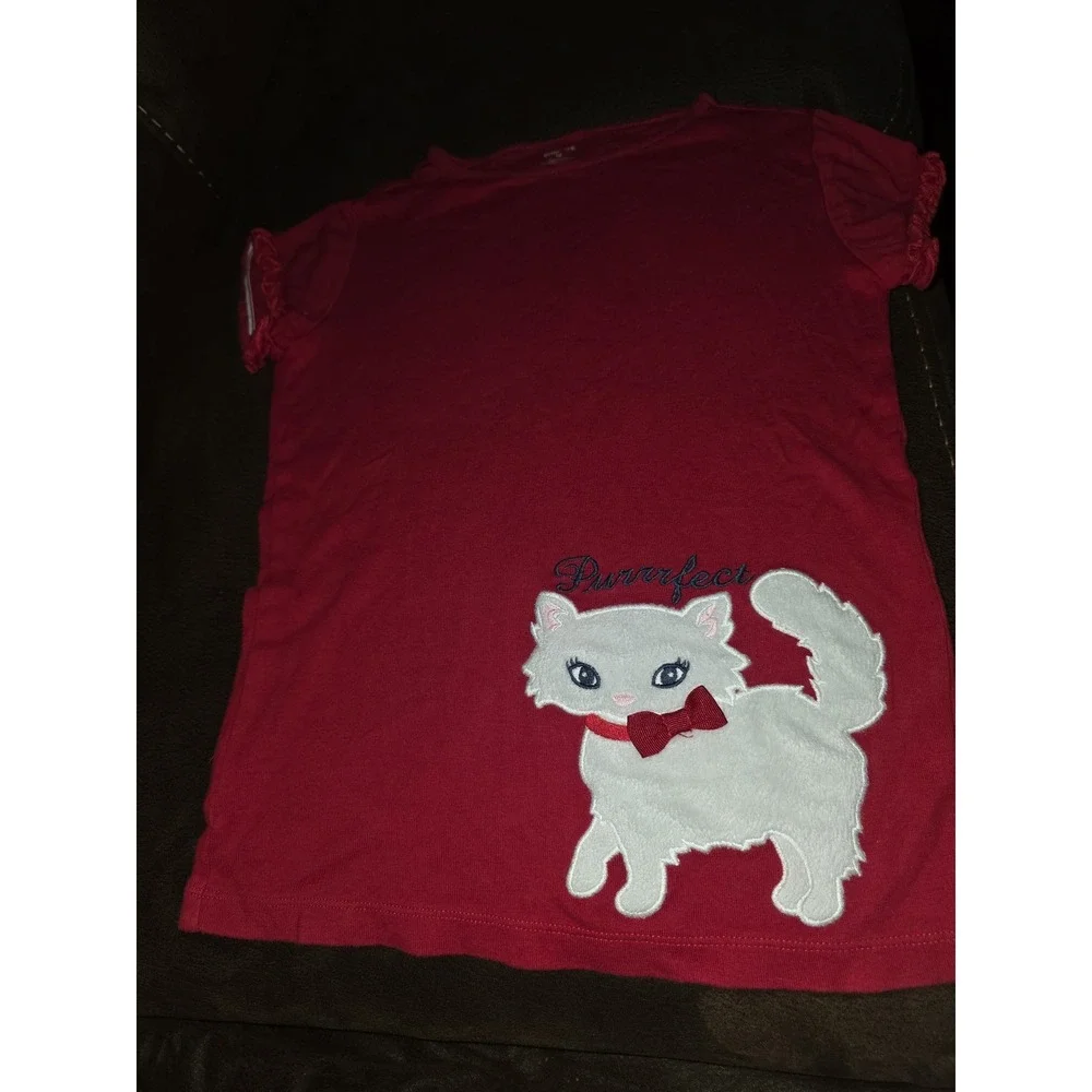 Gymboree homecoming kitty tops size 12 hat 8 and up